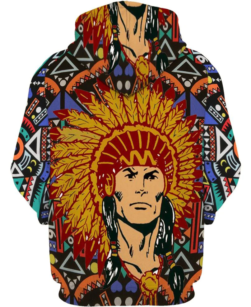 Native American Chief Colourful