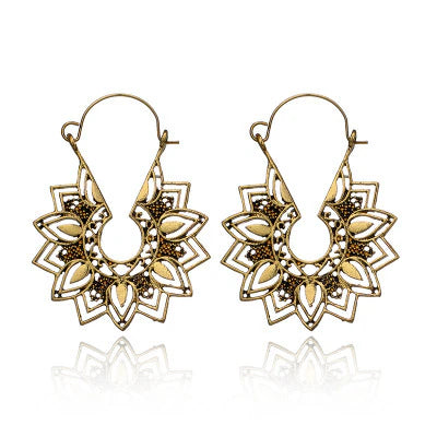 Tribal Flower Earring