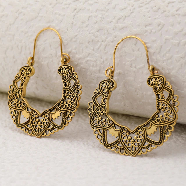 Tribal Flower Earring