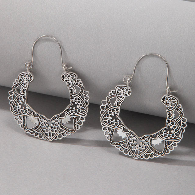 Tribal Flower Earring