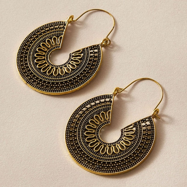 Tribal Flower Earring