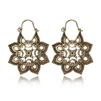 Tribal Flower Earring