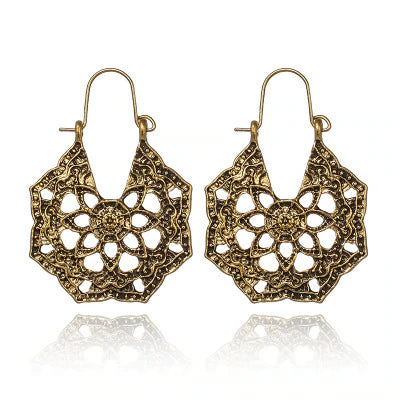 Tribal Flower Earring