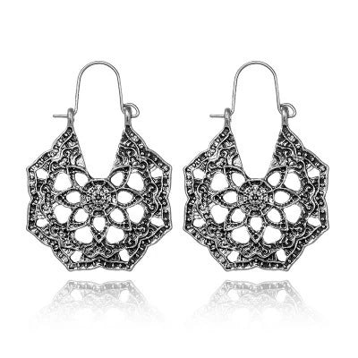 Tribal Flower Earring