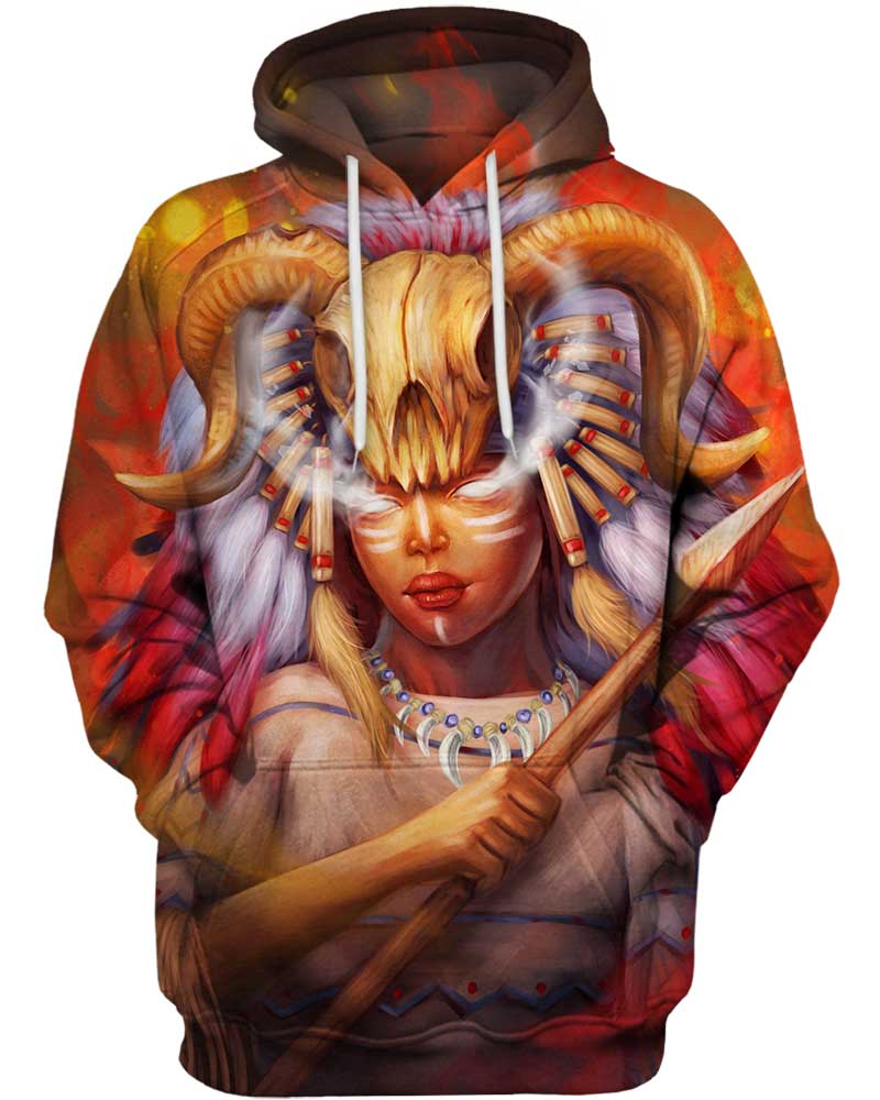 Native American Pride Skull Queen