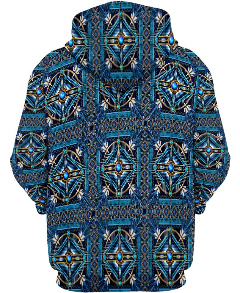 Native American Connecting Pattern Turquoise