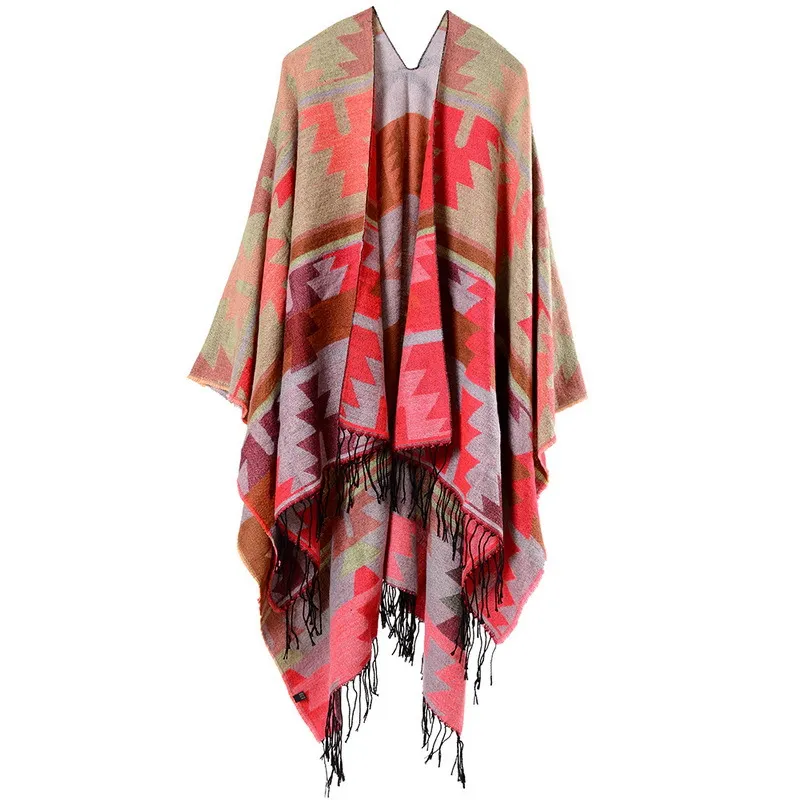 Native American Pattern Pancho