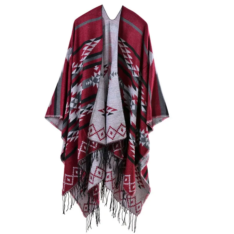 Native American Pattern Pancho
