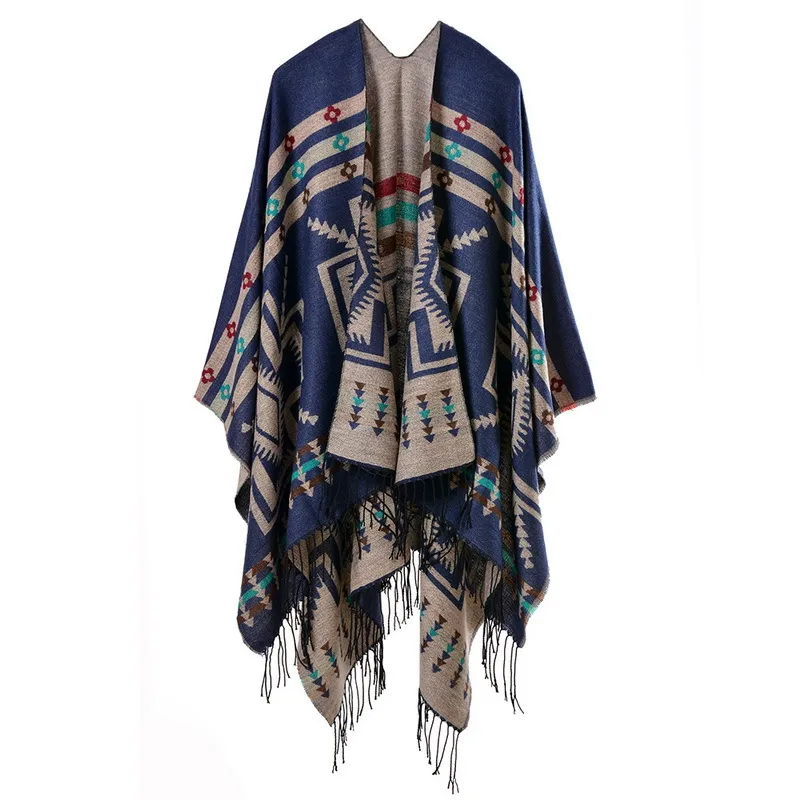 Native American Pattern Pancho