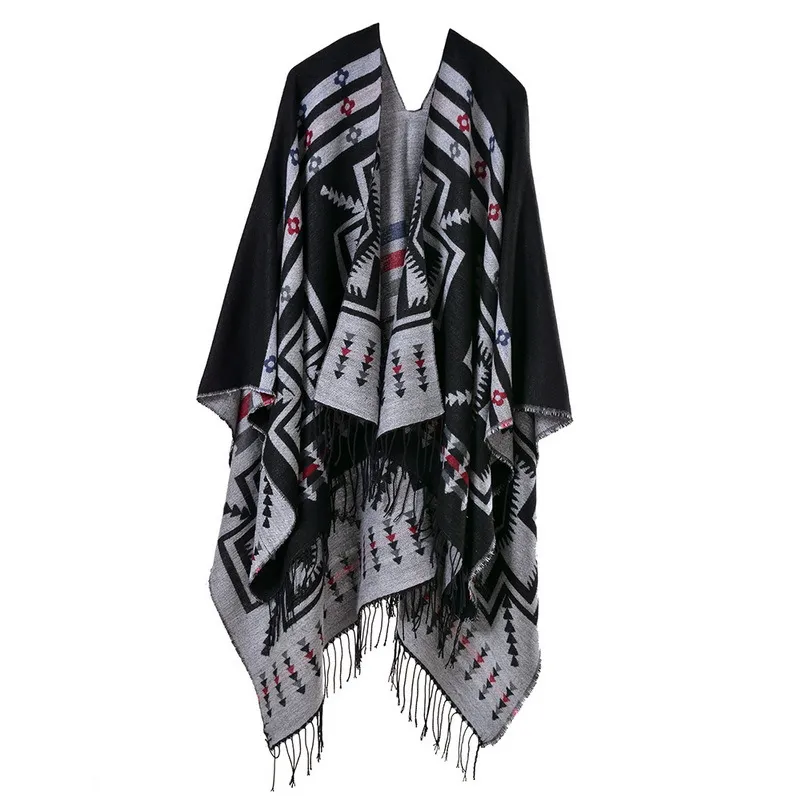 Native American Pattern Pancho