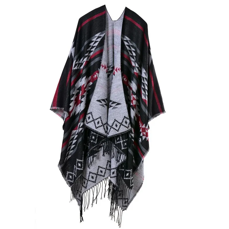 Native American Pattern Pancho
