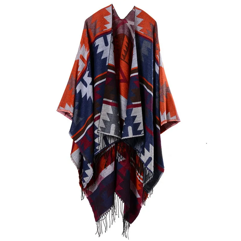Native American Pattern Pancho