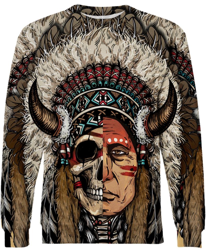 Native American Half-Face Indian Chief