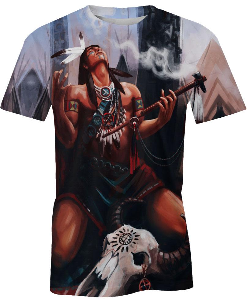 Native American Indian Chief Buffalo Skull