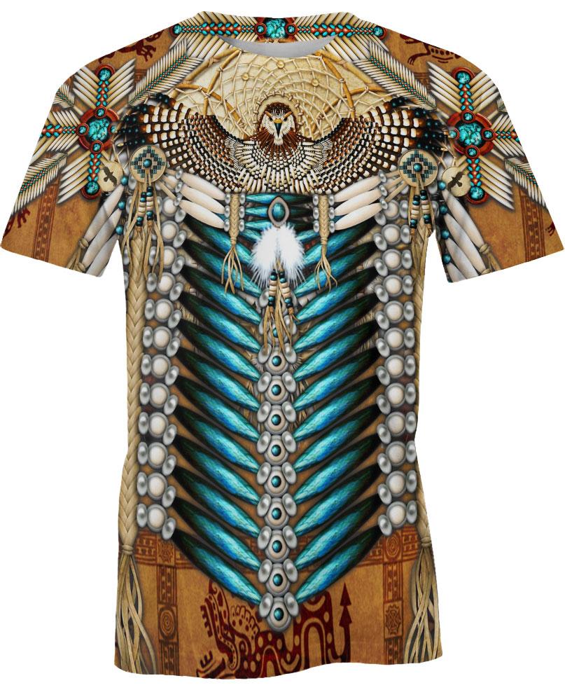 Native American Pattern Eagle Brown