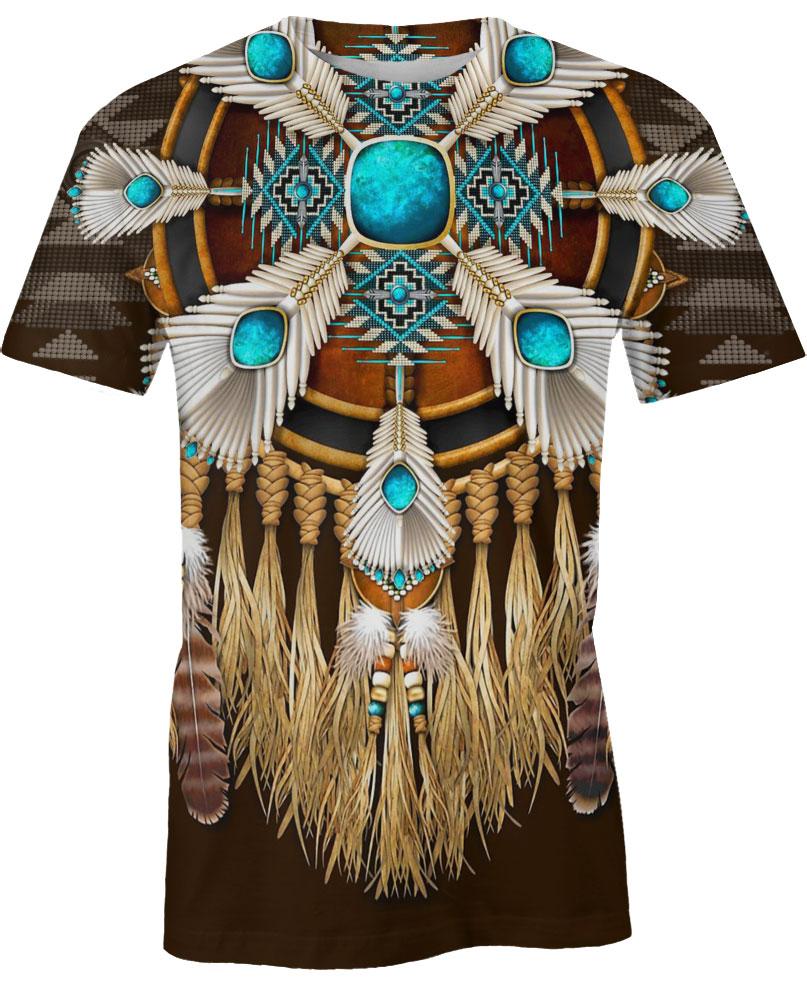 Native American Feathers Blue