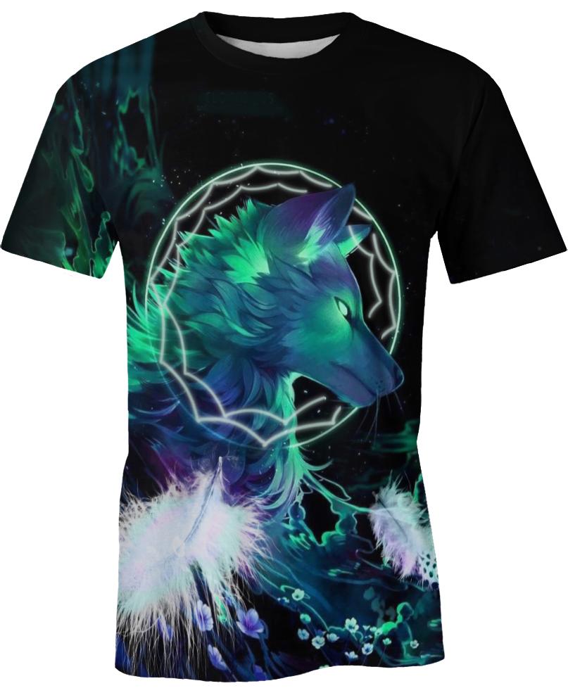 Native American Wolf & Dream Catcher