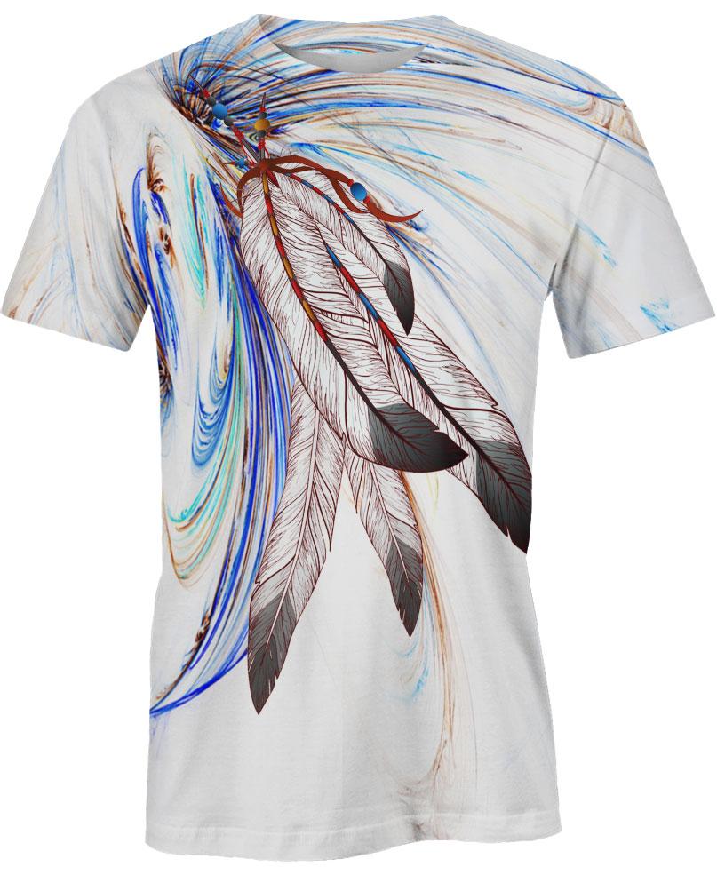 Native American Feathers In Wind