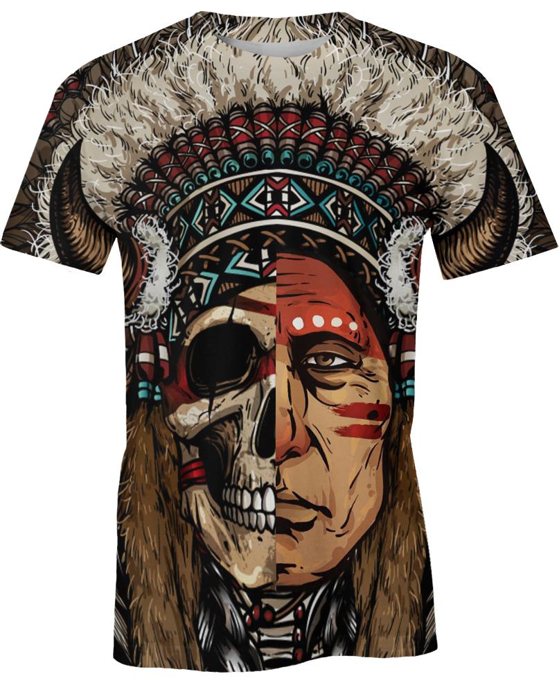 Native American Half-Face Indian Chief