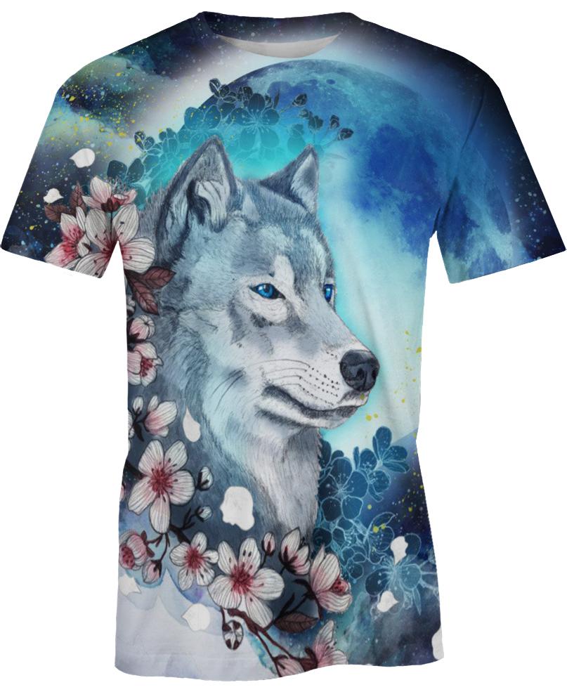 Native American Blue Eyes Wolf