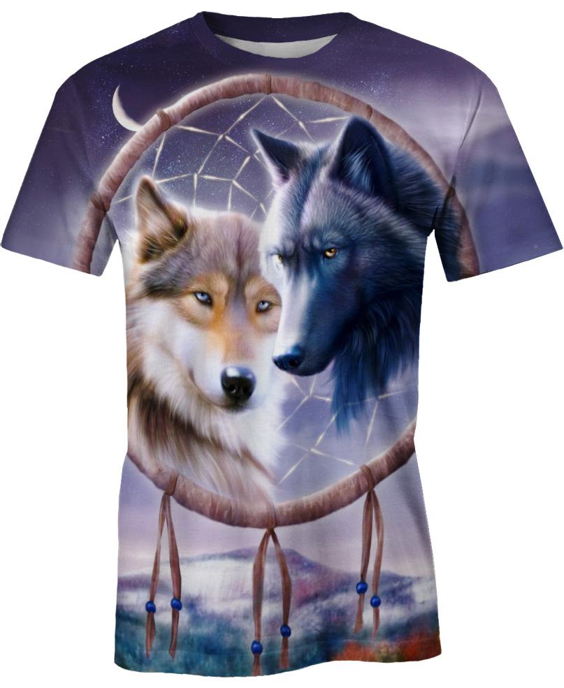 Native American Wolves Couple Dreamer