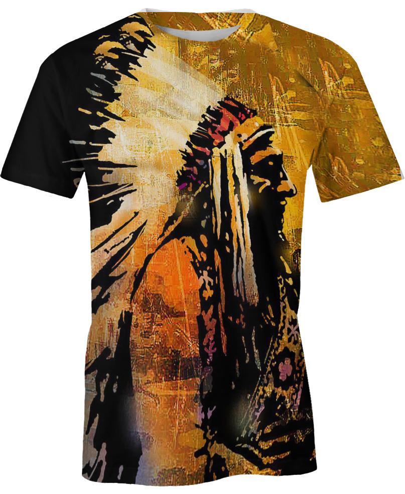 Native American Dark Yellow Indian Chief