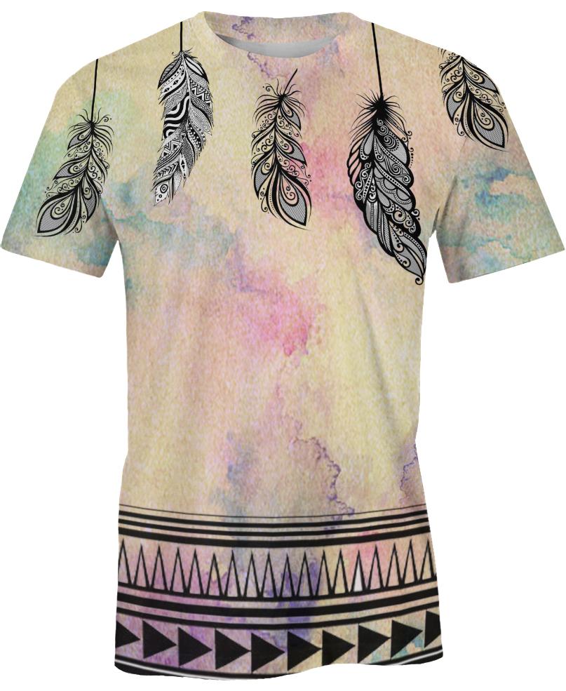 Native American Feathers Pastel