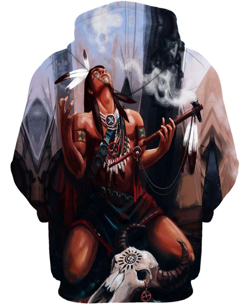Native American Indian Chief Buffalo Skull