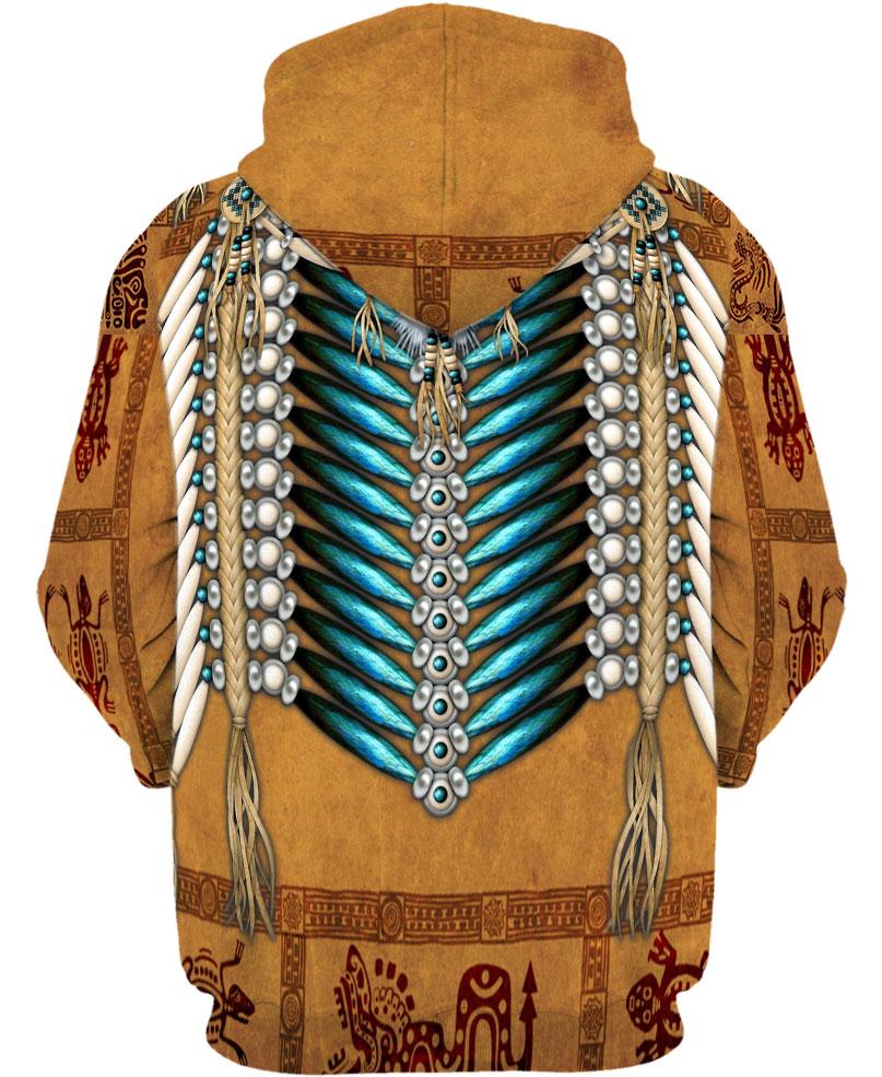 Native American Pattern Eagle Brown