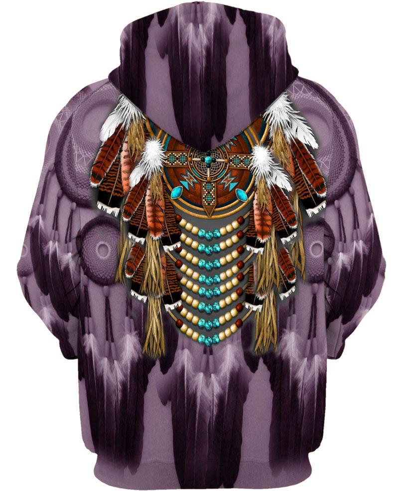 Native American Feathers Purple