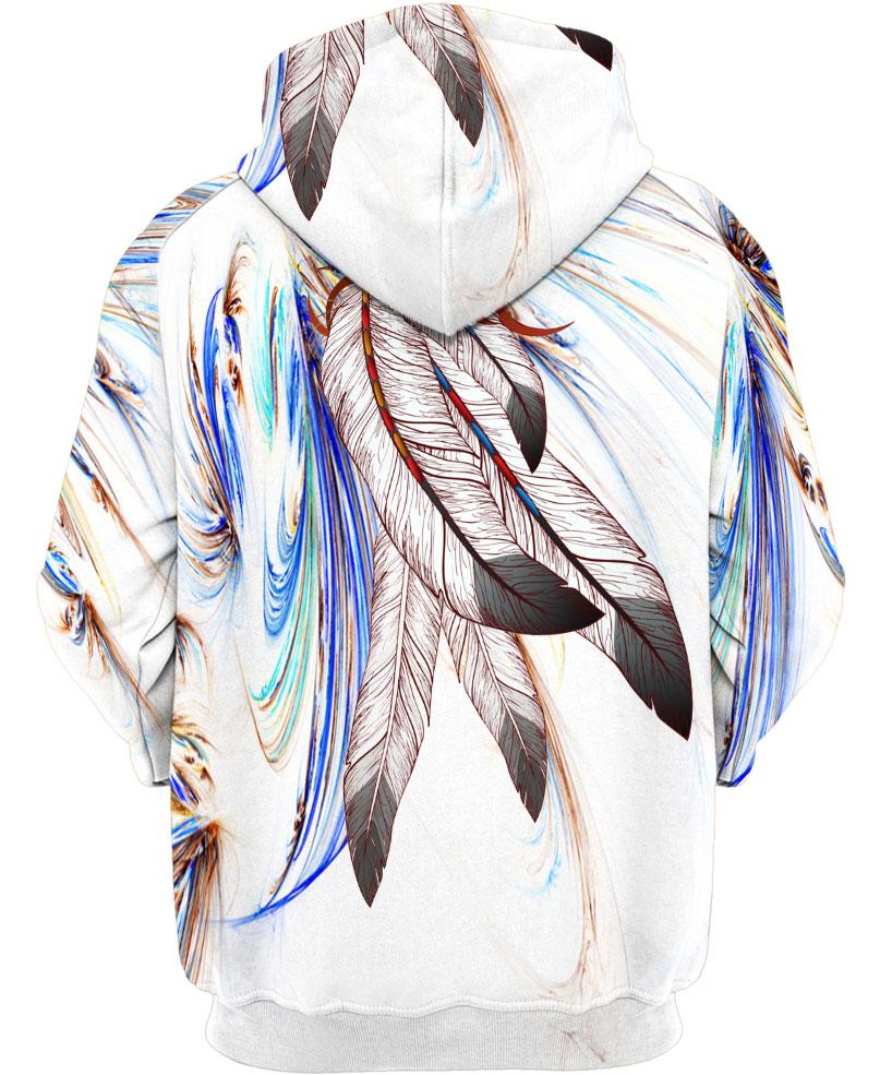 Native American Feathers In Wind