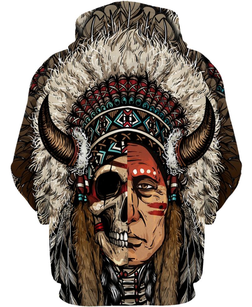 Native American Half-Face Indian Chief