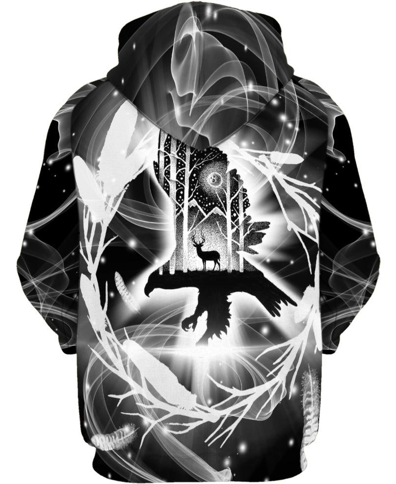 Native American Deer On Eagle