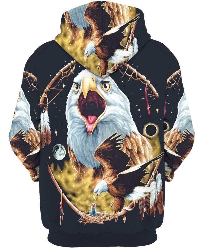 Native American Eagle And Black