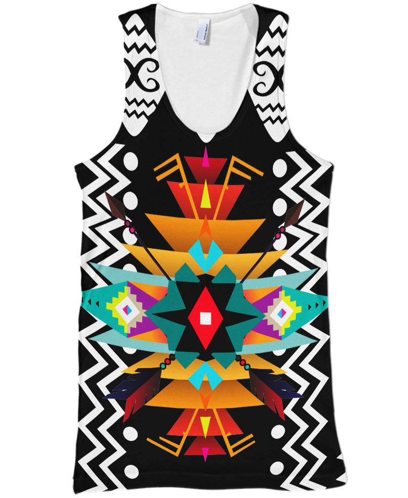 Native American Multi-color Symmetrical