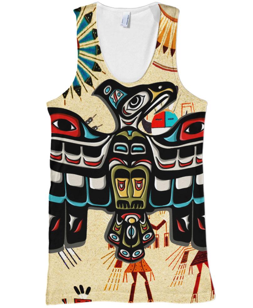 Native American Eagle & Sun