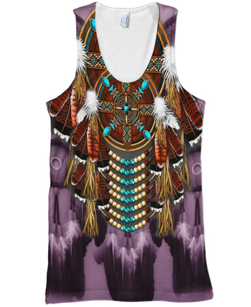 Native American Feathers Purple
