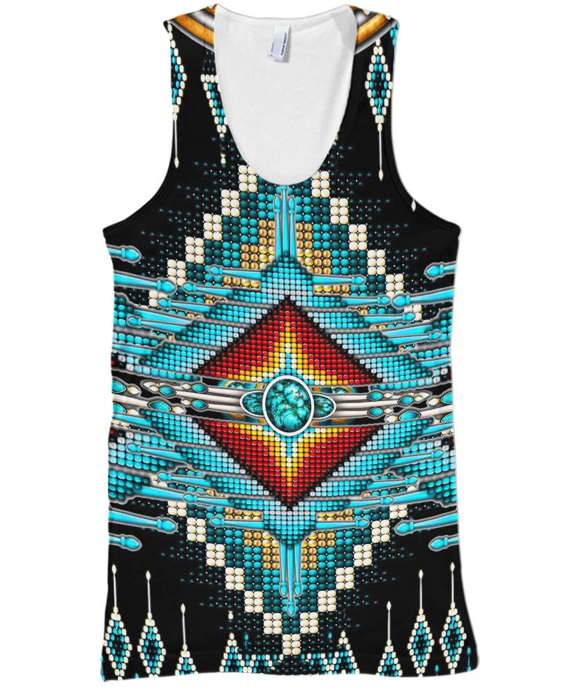 Native American Blue Pattern