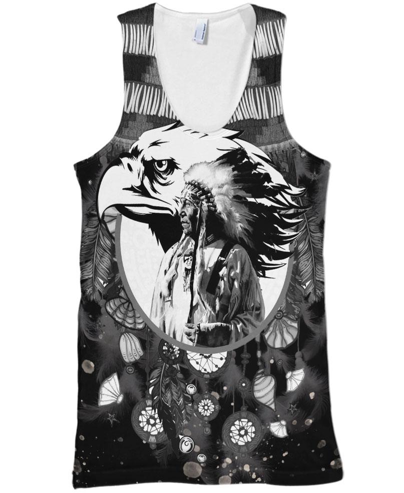 Native American Indian Chief & Eagle