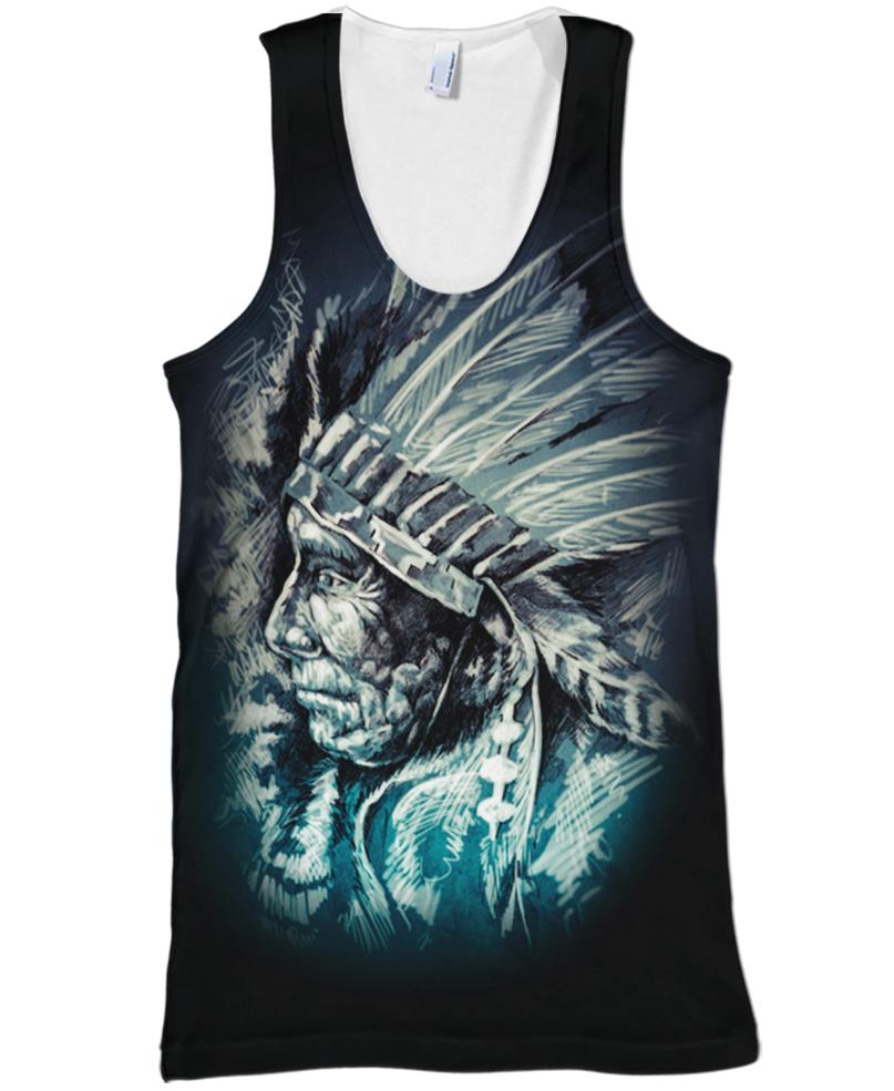 Native American Face Indian Chief