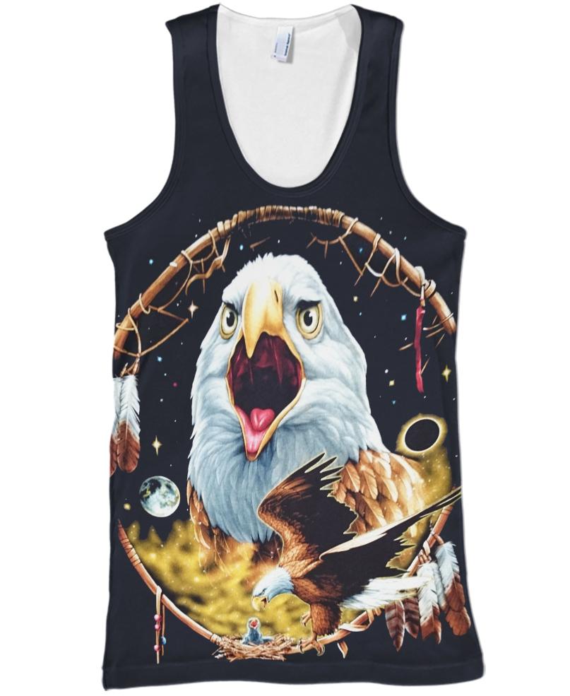 Native American Eagle And Black