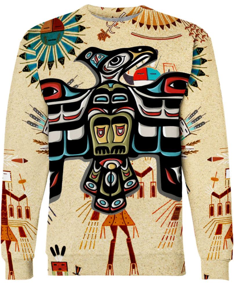 Native American Eagle & Sun