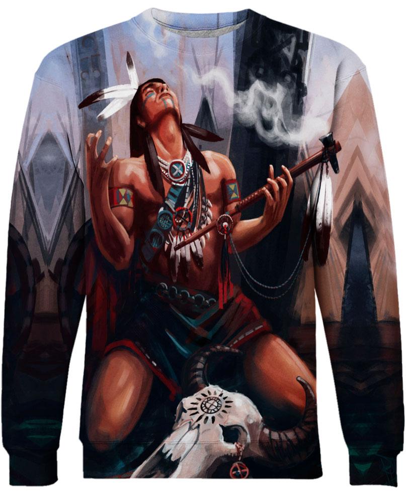 Native American Indian Chief Buffalo Skull