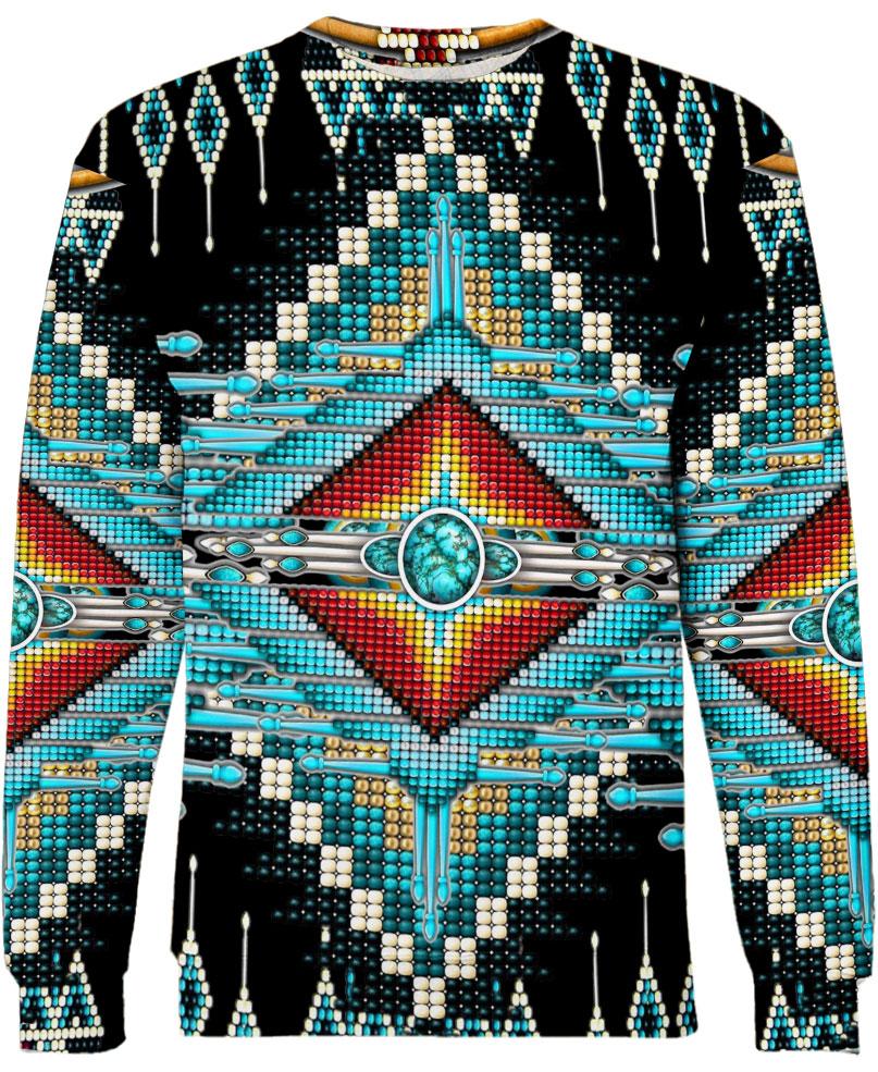 Native American Blue Pattern