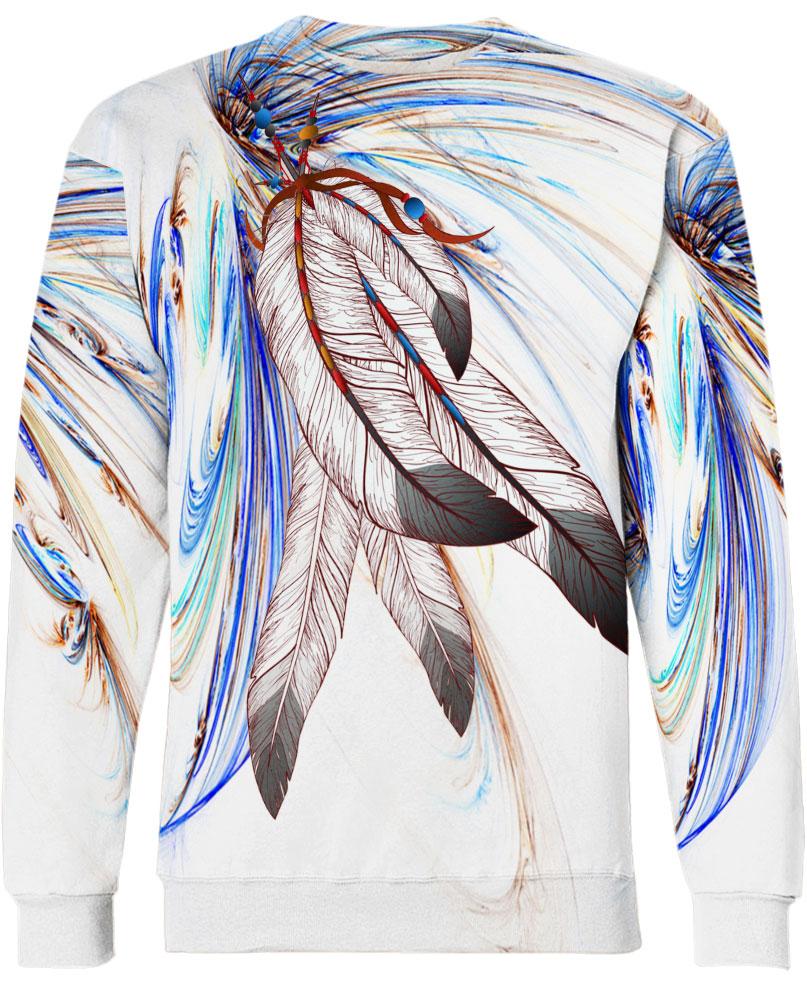 Native American Feathers In Wind