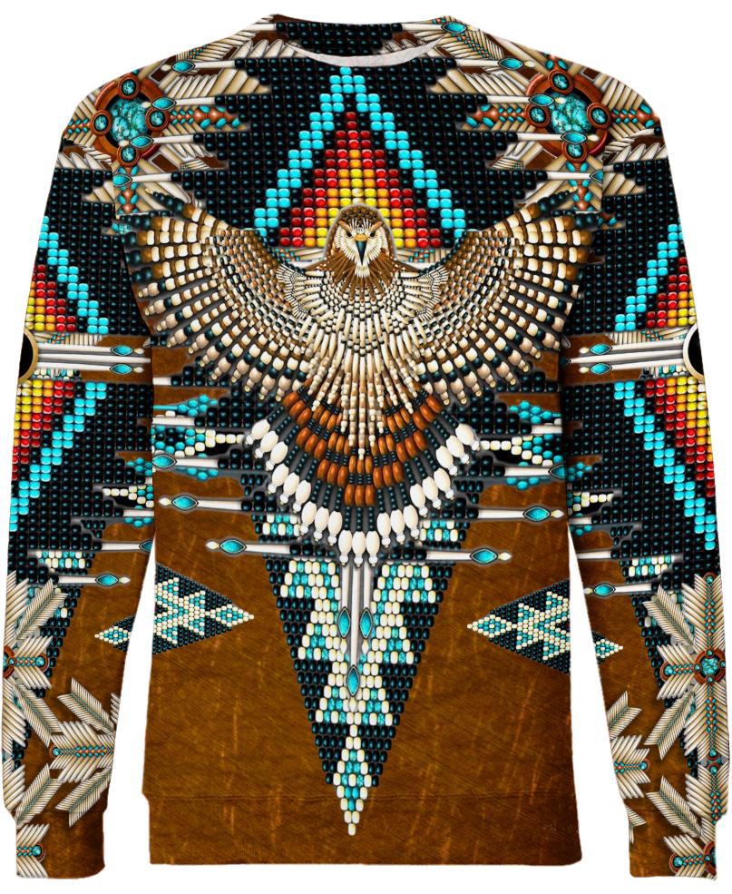 Native American Brown Eagle Pattern