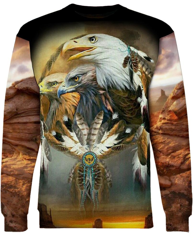 Native American Three Eagles