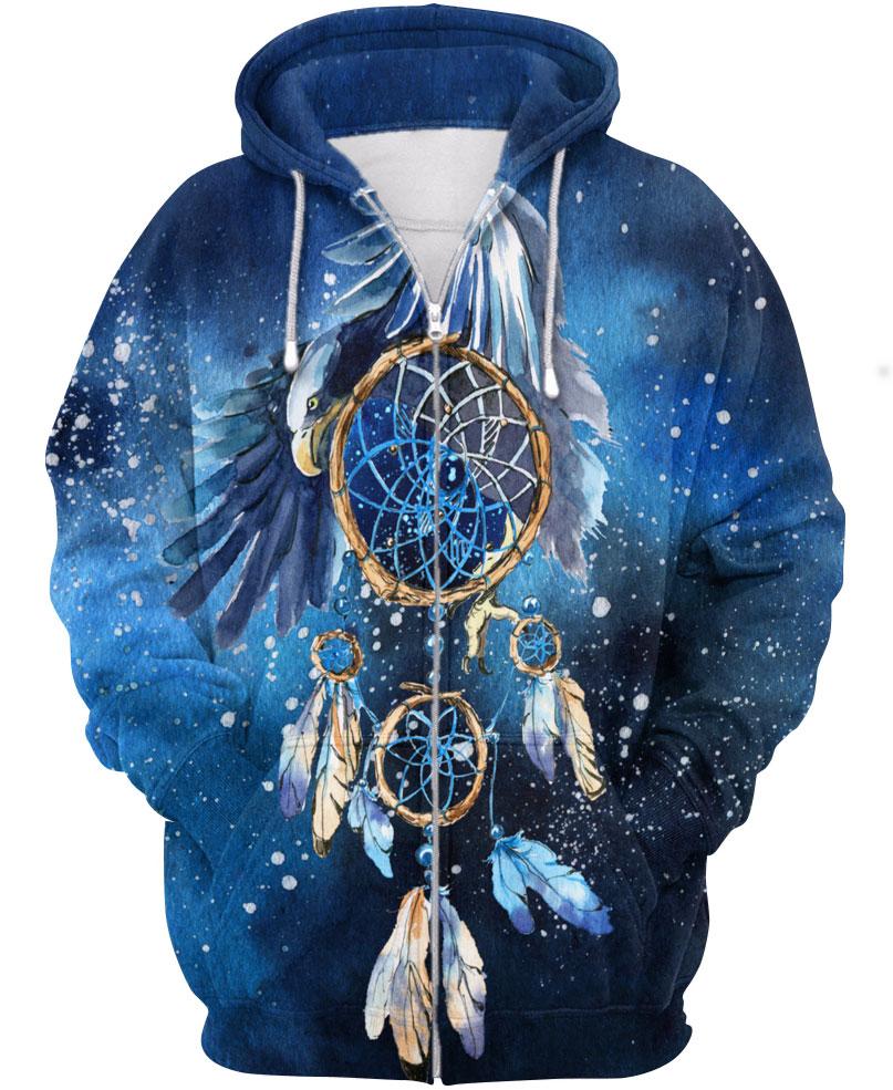 Native American Galaxy Blue Eagle