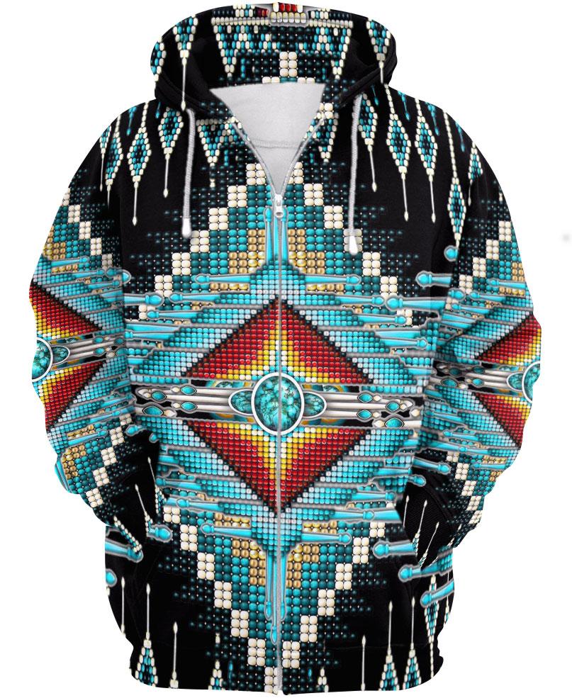 Native American Blue Pattern