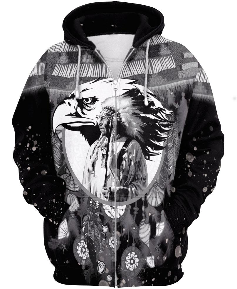 Native American Indian Chief & Eagle